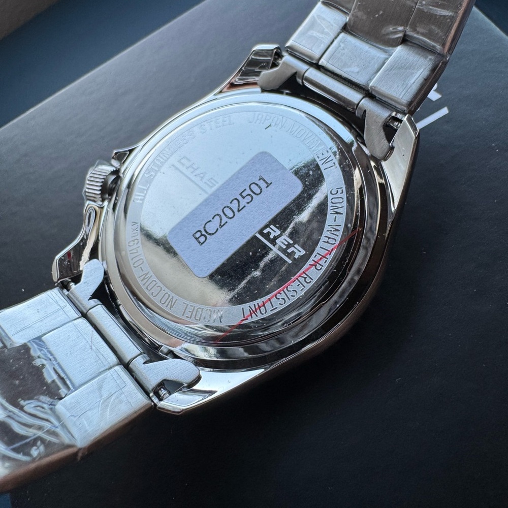 Chase Durer CDW-0149 Men's Watch 46mm Silver/Khaki Luminous Dial - New! - Picture 7 of 8